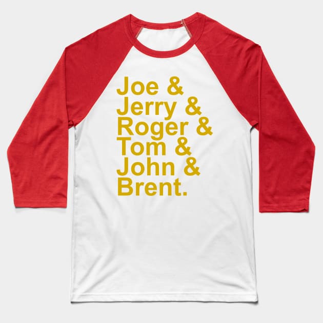 Remembering the 49ers of the 80s Baseball T-Shirt by Retro Sports